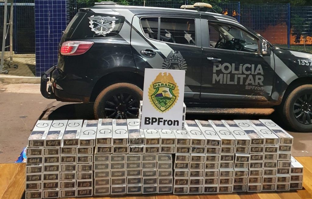 BPFron apreende cigarros contrabandeados em São Miguel do Iguaçu