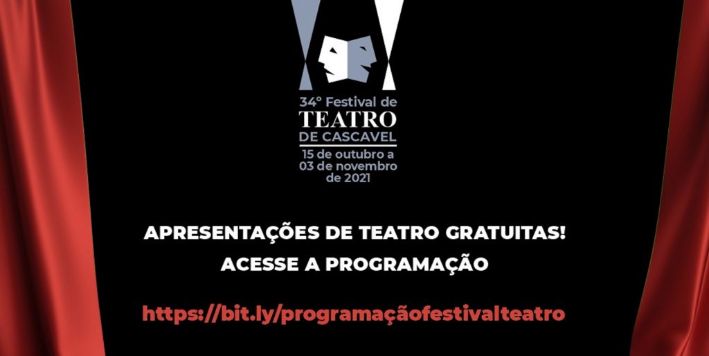 34º Festival de Teatro de Cascavel inicia nesta sexta-feira com apresentações e oficinas gratuitas