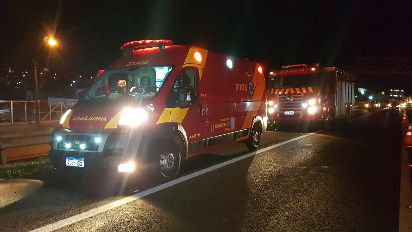 Siate é acionado para atender acidente de trânsito na BR-277