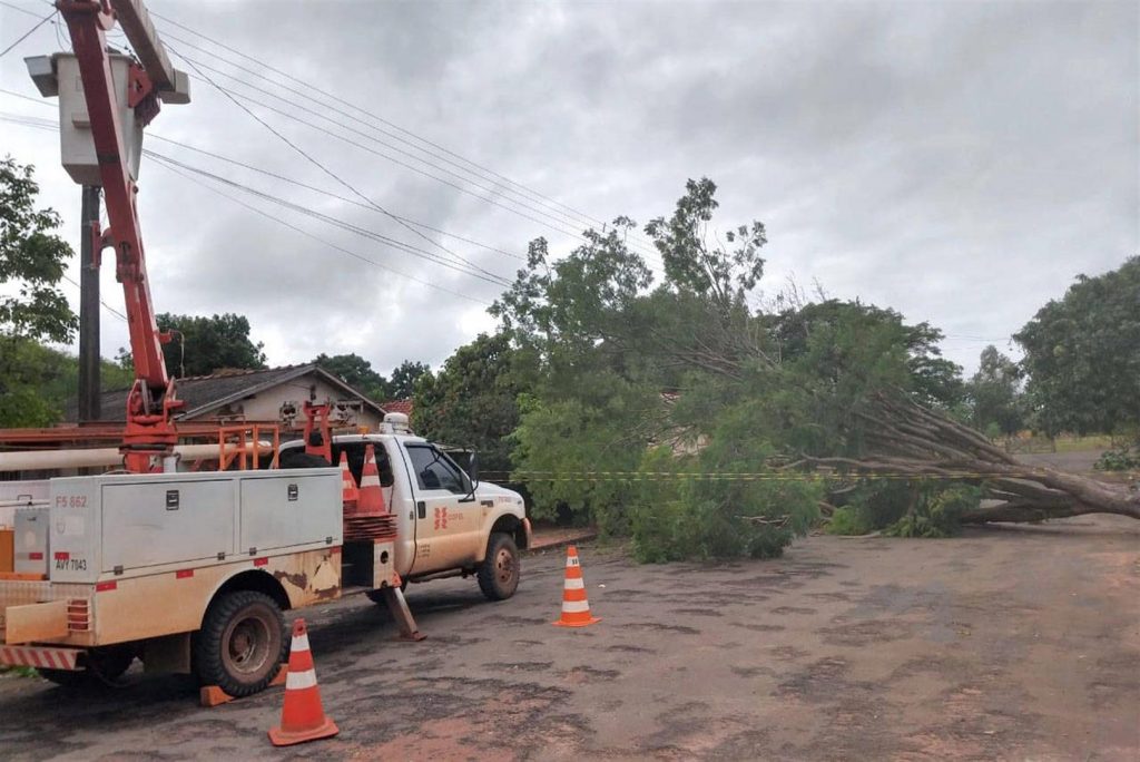 Falta de energia na área rural: Copel estima restabelecer o serviço ainda nesta segunda-feira