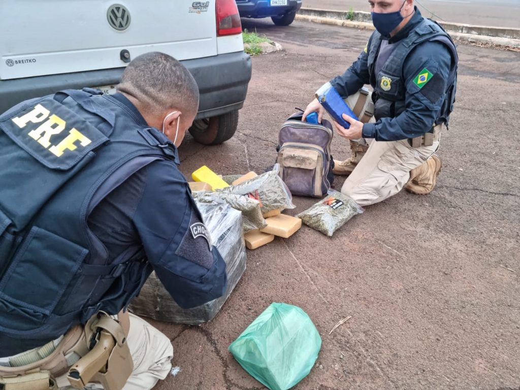 PRF prende duas pessoas por tráfico de drogas em Santa Terezinha de Itaipu