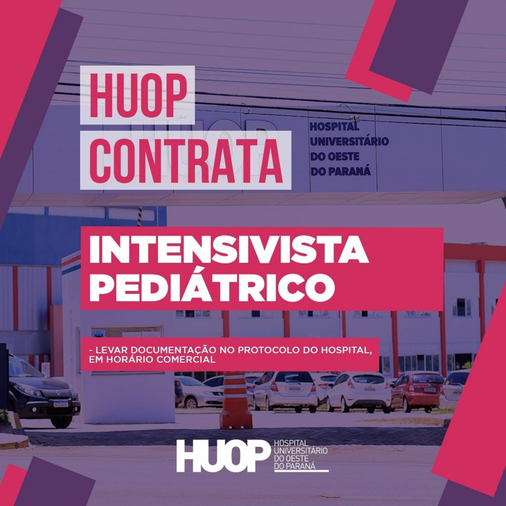 HUOP realiza chamamento público para contratação de intensivista pediátrico