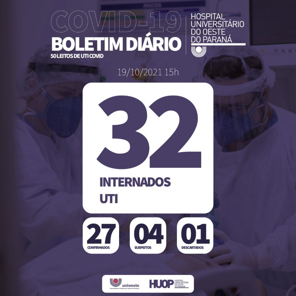 Mais três pacientes morrem na Ala Covid-19 do HUOP