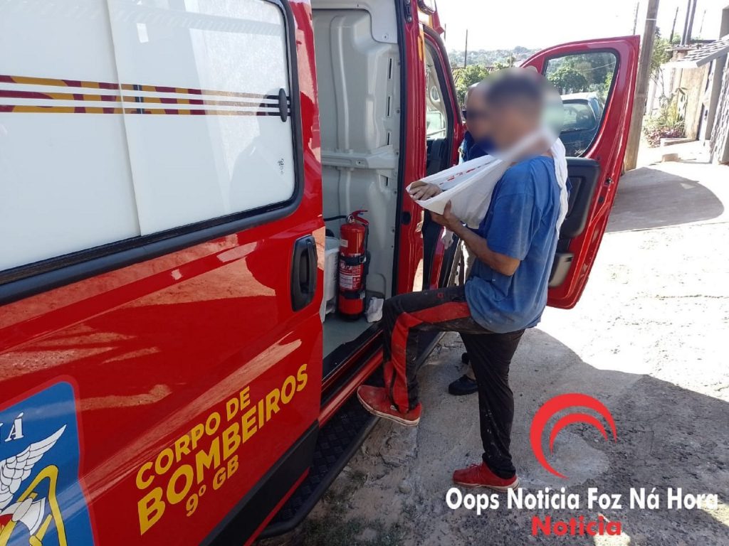 Homem sofre fratura no no braço ao cair de telhado de residência em Foz do Iguaçu; ele fazia uma manutenção quando caiu