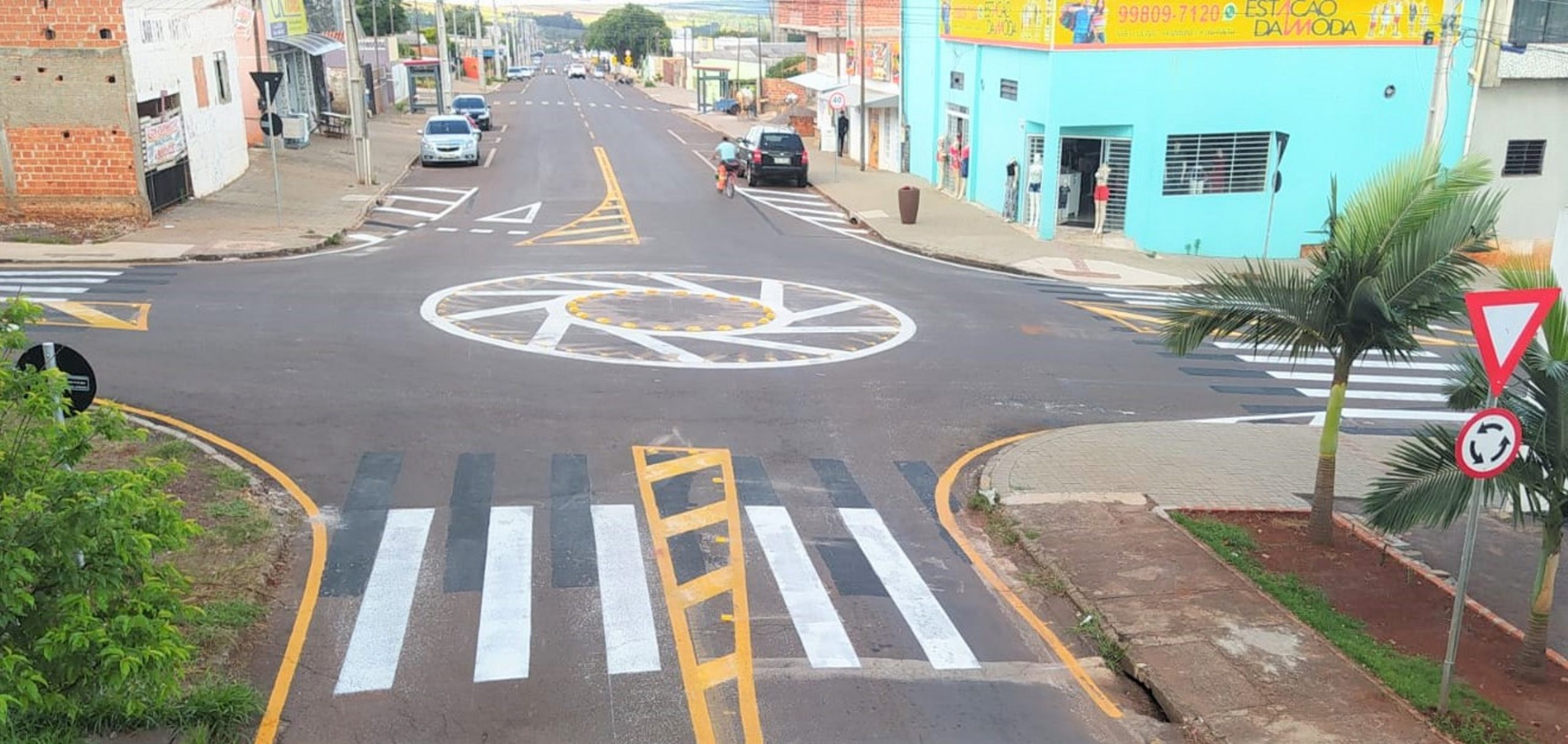 Visando à redução de acidentes, Transitar autoriza rotatória no cruzamento da Rua Mato Grosso x Treze de Maio