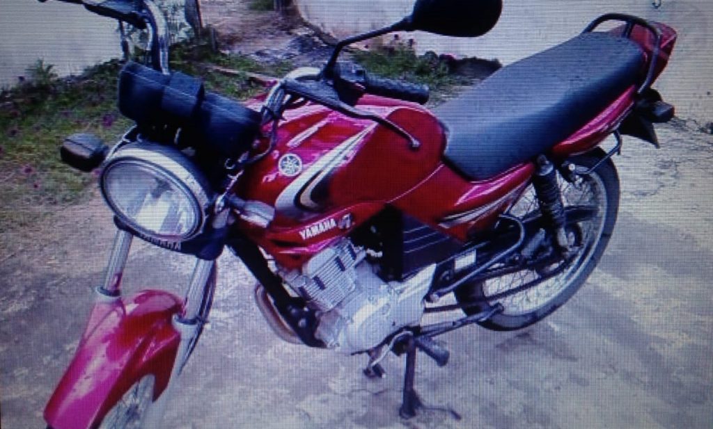 Motocicleta Yamaha YBR 125 com placa AMG-4167 é furtada no Bairro Santo Onofre, em Cascavel