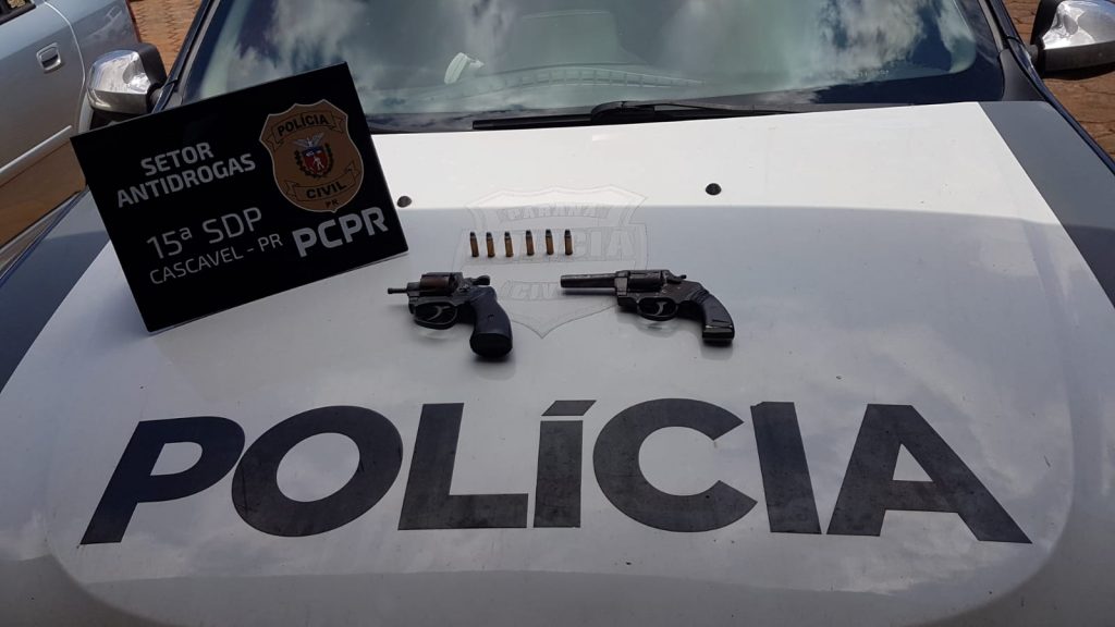 Polícia Civil realiza apreensão de armas no Bairro Santa Felicidade, em Cascavel