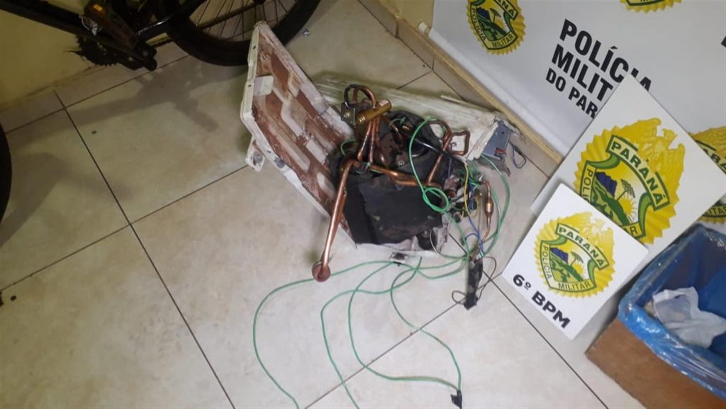 PM detém indivíduo com aparelho de ar condicionado furtado em Santa Tereza do Oeste