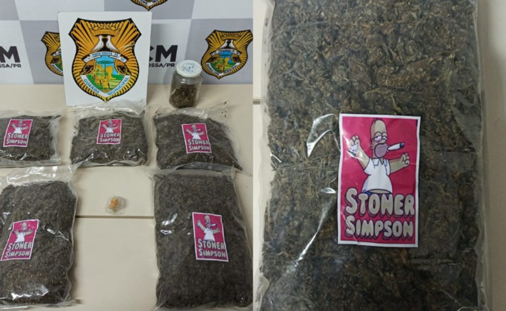 ‘Maconha dos Simpsons’ é encontrada com dupla em Ponta Grossa