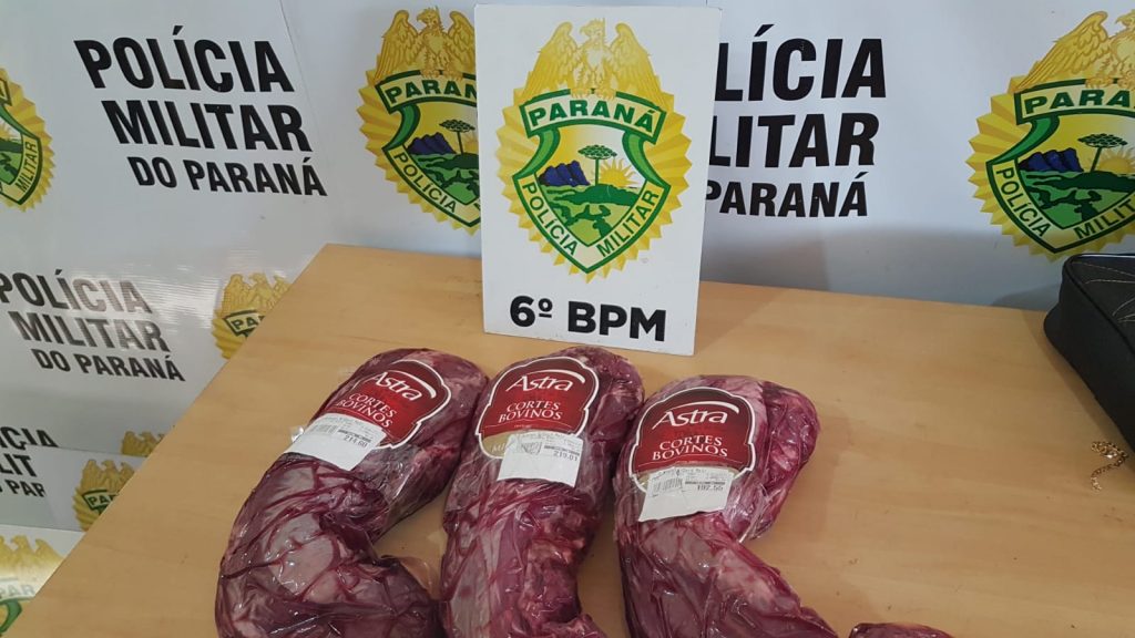 Mulher é detida furtando cerca de R$ 630 de filé mignon em mercado
