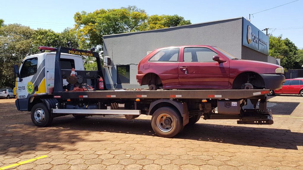 Veículo Gol com registro de furto é encontrado pela Guarda Municipal de Cascavel na BR-369