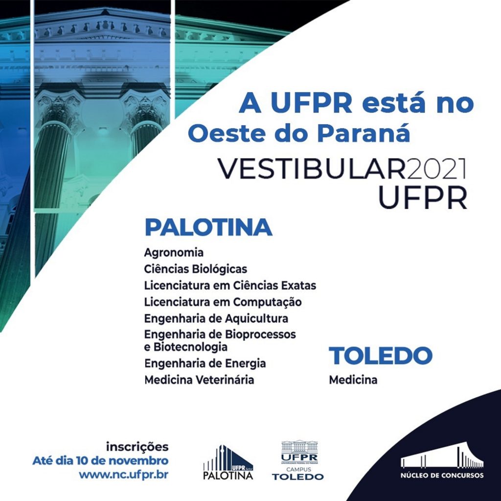 UFPR promove vestibular em Toledo e Palotina