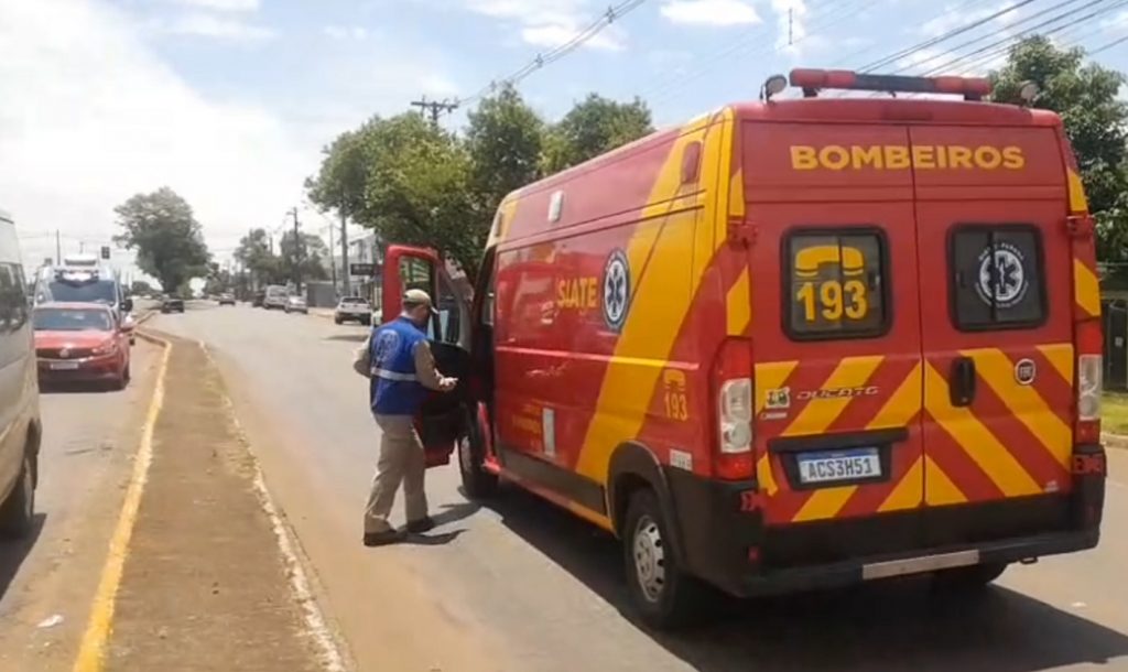 Morador de rua é atropelado na Av. Assunção, em Cascavel