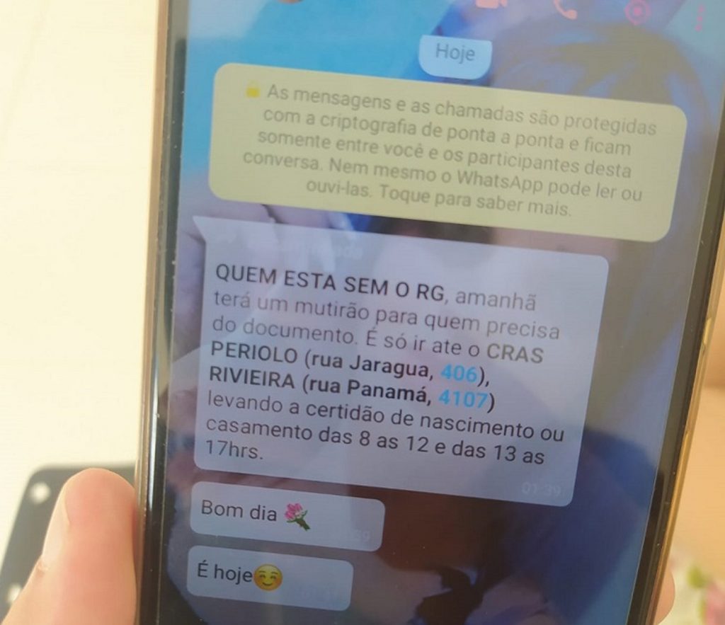 Prefeitura alerta: mensagem sobre mutirão para fazer identidade nos Cras é fake