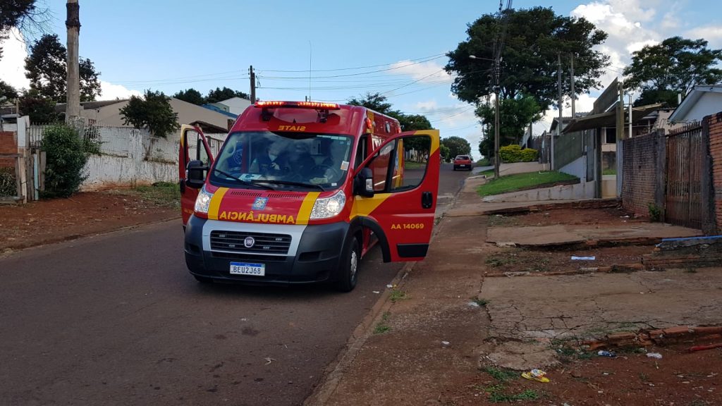 Gestante de 22 anos fica ferida ao sofrer queda no Cascavel Velho