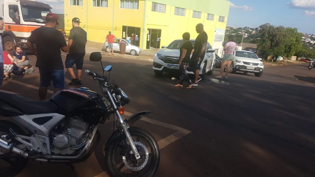 Colisão de trânsito deixa motociclista ferido na Região Norte
