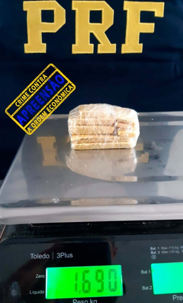 PRF, em Cáceres/MT, apreende quase 1,7 Kg de ouro transportado ilegalmente