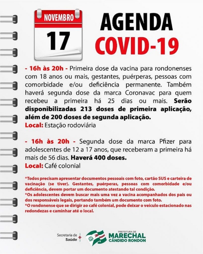 Adolescentes rondonenses recebem a segunda dose contra a Covid nesta quarta-feira