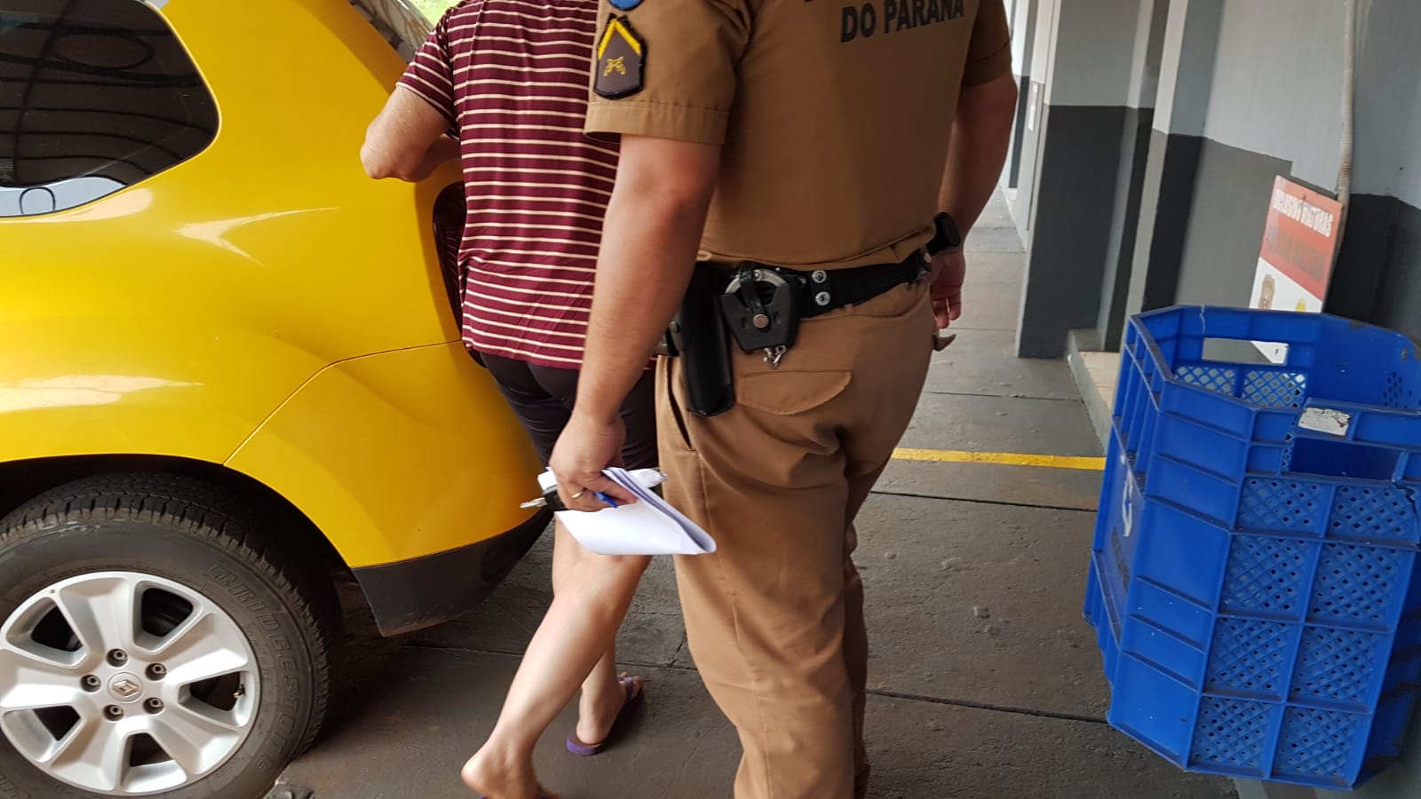 PM detém jovem acusado de agredir casal de idosos em Santa Tereza
