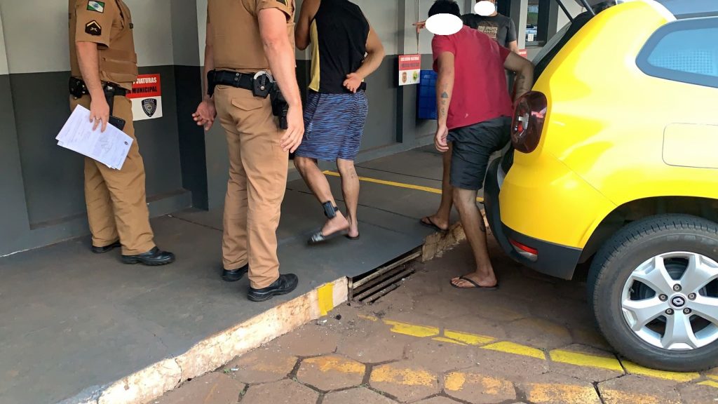Três homens são detidos em situação de tráfico em Corbélia