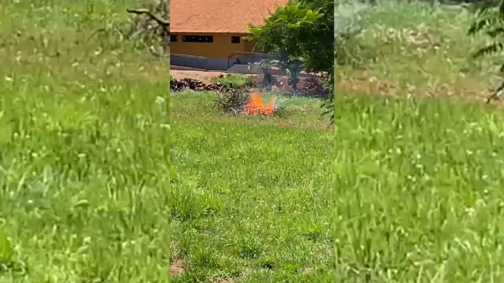Mulher reclama de queimadas que são registradas semanalmente em terreno no Pacaembu