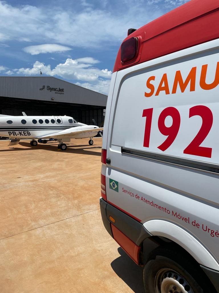 UTI Aérea transporta paciente de sete meses de Cascavel a Curitiba