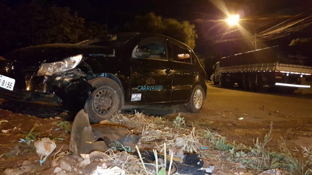 Batida de trânsito é registrada no Bairro Santa Felicidade