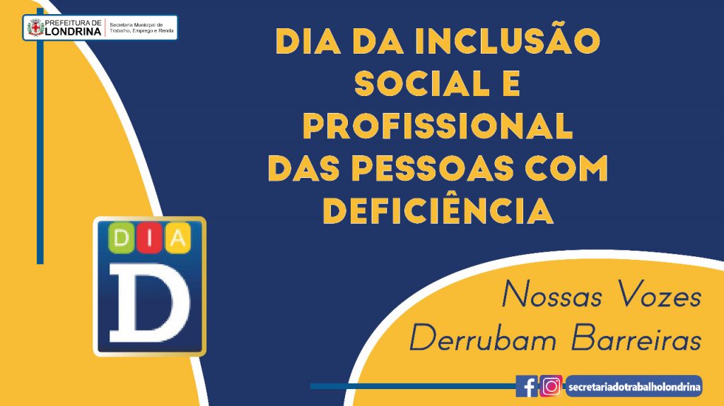 Prefeitura dá continuidade às ações do Dia D – “Nossas Vozes Derrubam Barreiras” Prefeitura dá continuidade às ações do Dia D – “Nossas Vozes Derrubam Barreiras”