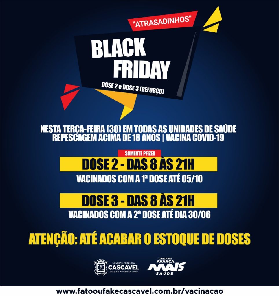 Covid-19: Cascavel vacina “até acabar o estoque” nesta terça-feira