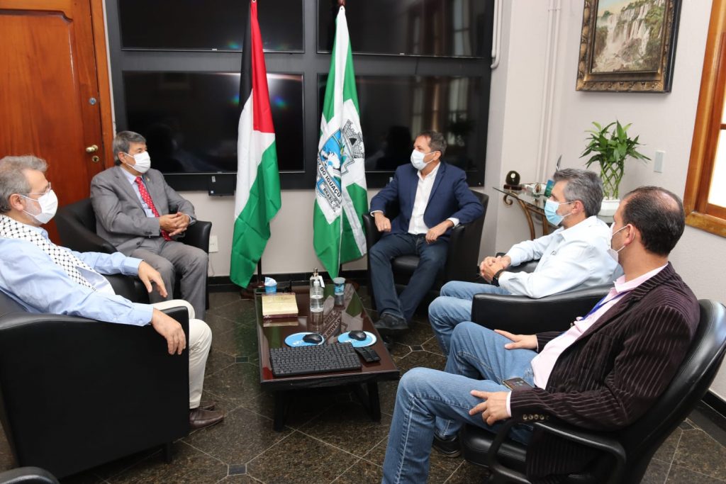 Embaixador da Palestina faz visita oficial ao Município de Foz do Iguaçu
