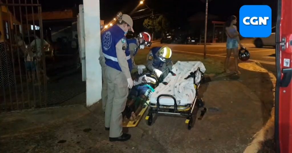 Homem sofre fratura em braço após colisão entre duas motos no Bairro Morumbi