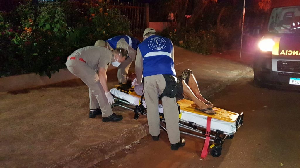 Homem tem várias lesões no rosto após ser vítima de agressões no Bairro Interlagos