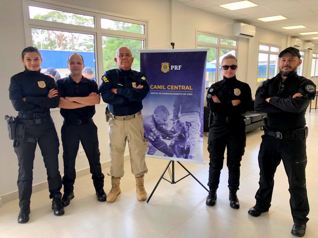 Policiais civis de SC participam de inauguração do Canil Central da PRF