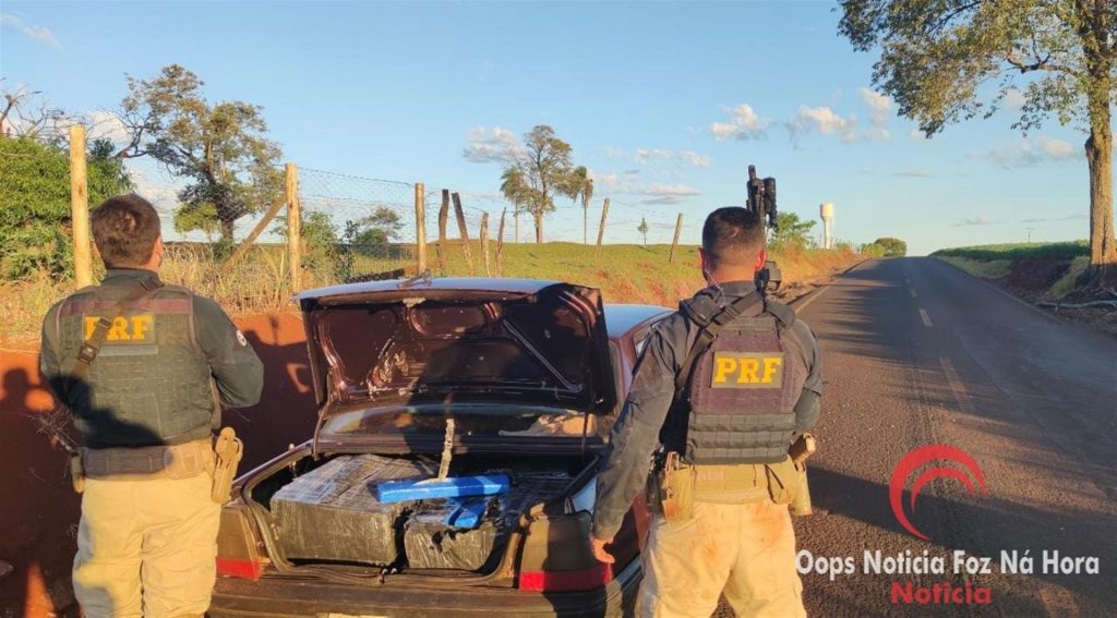 PRF prende homem que transportava quase 340 kg de maconha em Santa Terezinha de Itaipu