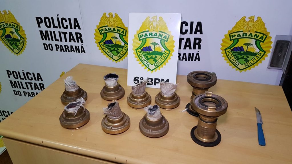 Homem é detido com ponteiras de metal, removidas de mangueiras de empresa às margens da BR-277