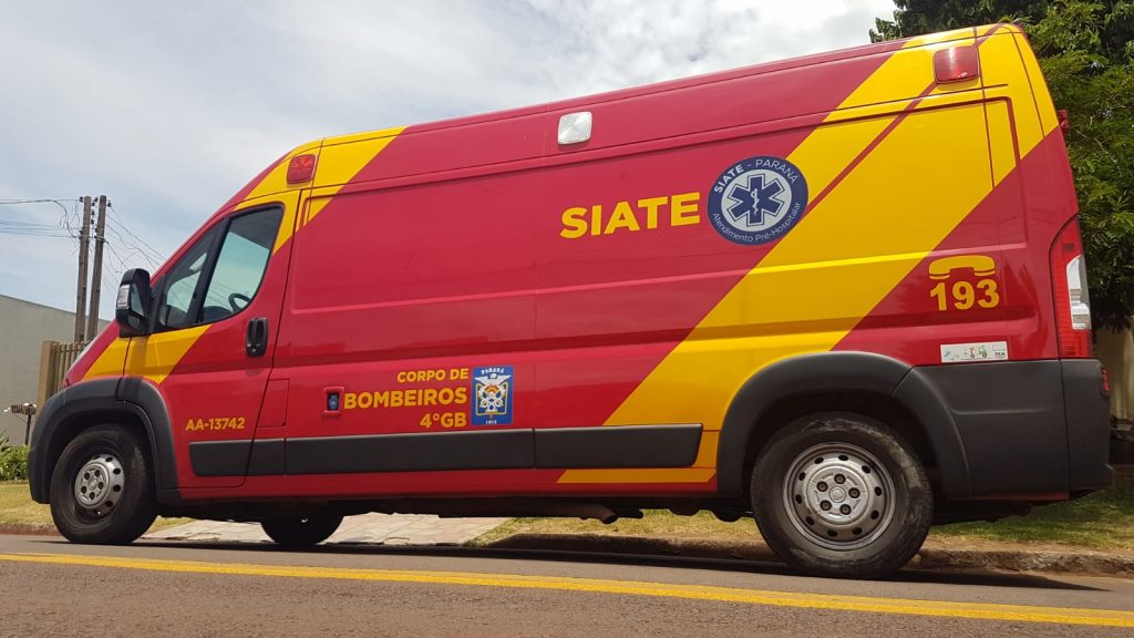 Vítima acaba ferida em queda de mesmo nível próximo à PR-180 e Siate é acionado para atendimento