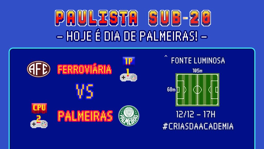 Com elenco recordista, Sub-20 do Verdão inicia semifinal do Paulista contra a Ferroviária