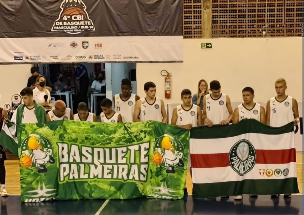 Palmeiras é vice-campeão do Brasileiro de Basquete Sub-14 em Belo Horizonte-MG