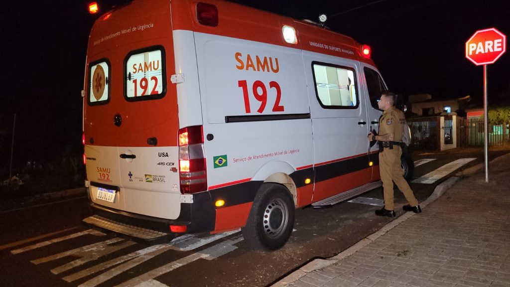 Homem em surto mobiliza equipes do Samu e da PM ao Bairro Santa Felicidade