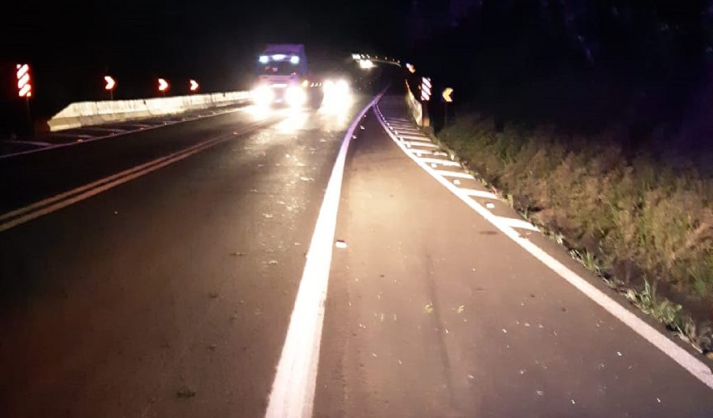 PRF registra atropelamento com duas vítimas na BR-277, em Nova Laranjeiras