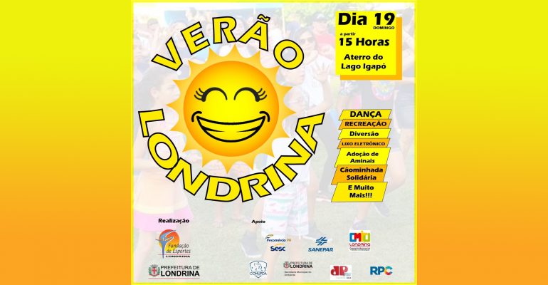 Projeto Verão Londrina oferece diversas atividades no Aterro do Lago Igapó Imagem referente a Projeto Verão Londrina oferece diversas atividades no Aterro do Lago Igapó