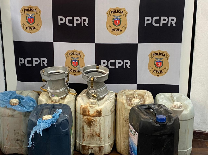 PCPR prende mulher por armazenamento de combustível em Araucária