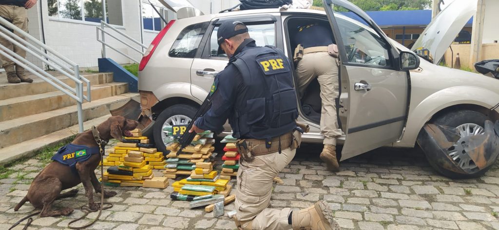 Operação Égide: PRF apreende 65 quilos de substância análoga a maconha na BR 116