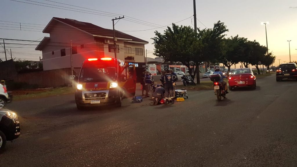Ocupantes de moto ficam feridos em batida de trânsito na Região do Lago; Siate e Samu prestaram atendimentos