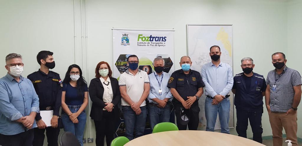 Foz do Iguaçu e Ciudad del Este debatem ações conjuntas nas áreas de trânsito, turismo e segurança pública