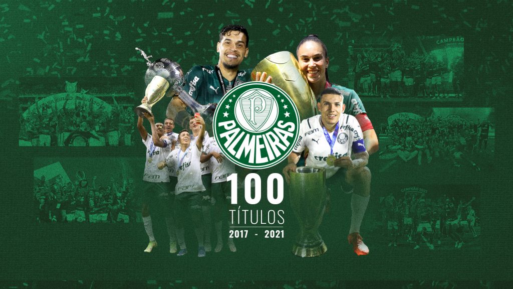 Marca histórica: Palmeiras alcança 100 títulos em cinco anos no futebol