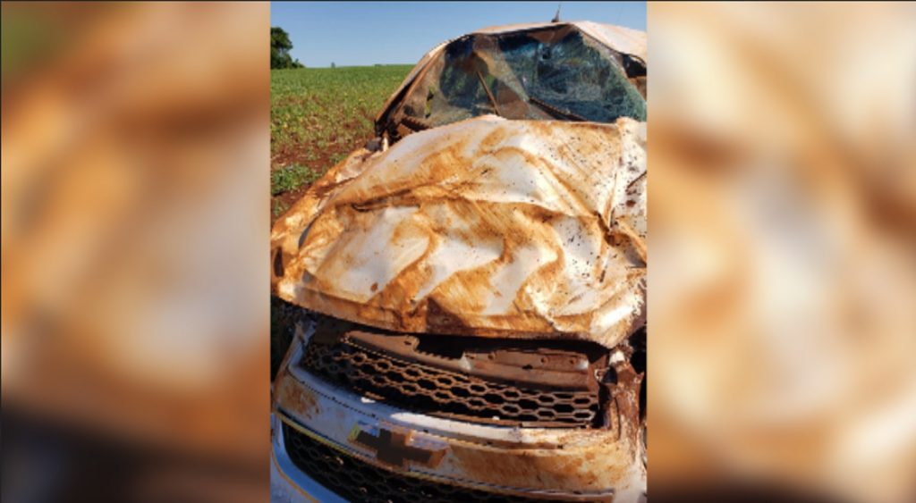 Homem de 29 anos morre em capotamento de caminhonete na PR-491, em Maripá