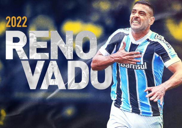 Grêmio anuncia a renovação de contrato com o atleta Diego Souza