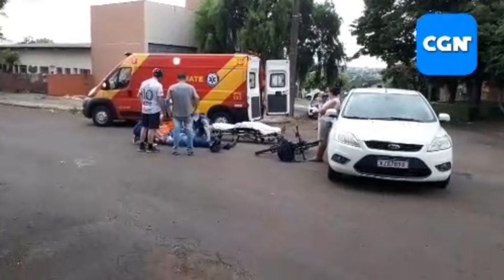 Motociclista de 46 anos fica ferido em colisão de trânsito no Universitário