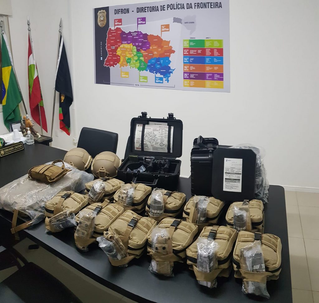 Polícia Civil recebe equipamentos em São Miguel do Oeste e São Lourenço do Oeste